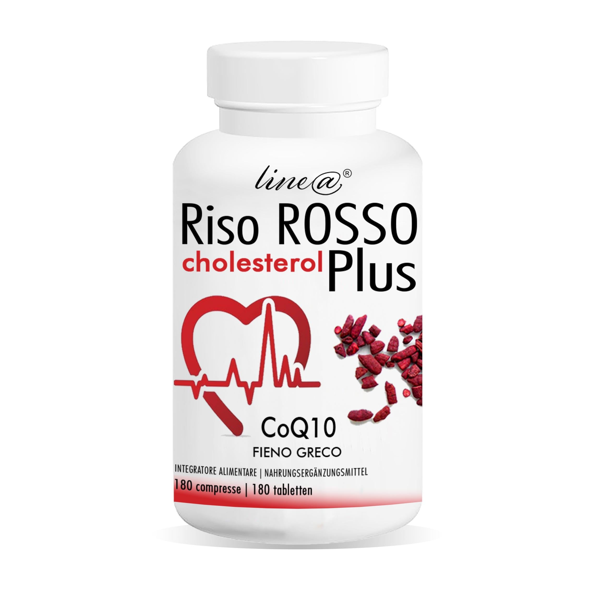 Formula Potenziata Line@diet RISO ROSSO FERMENTATO + COENZIMA Q10 + FIENO GRECO