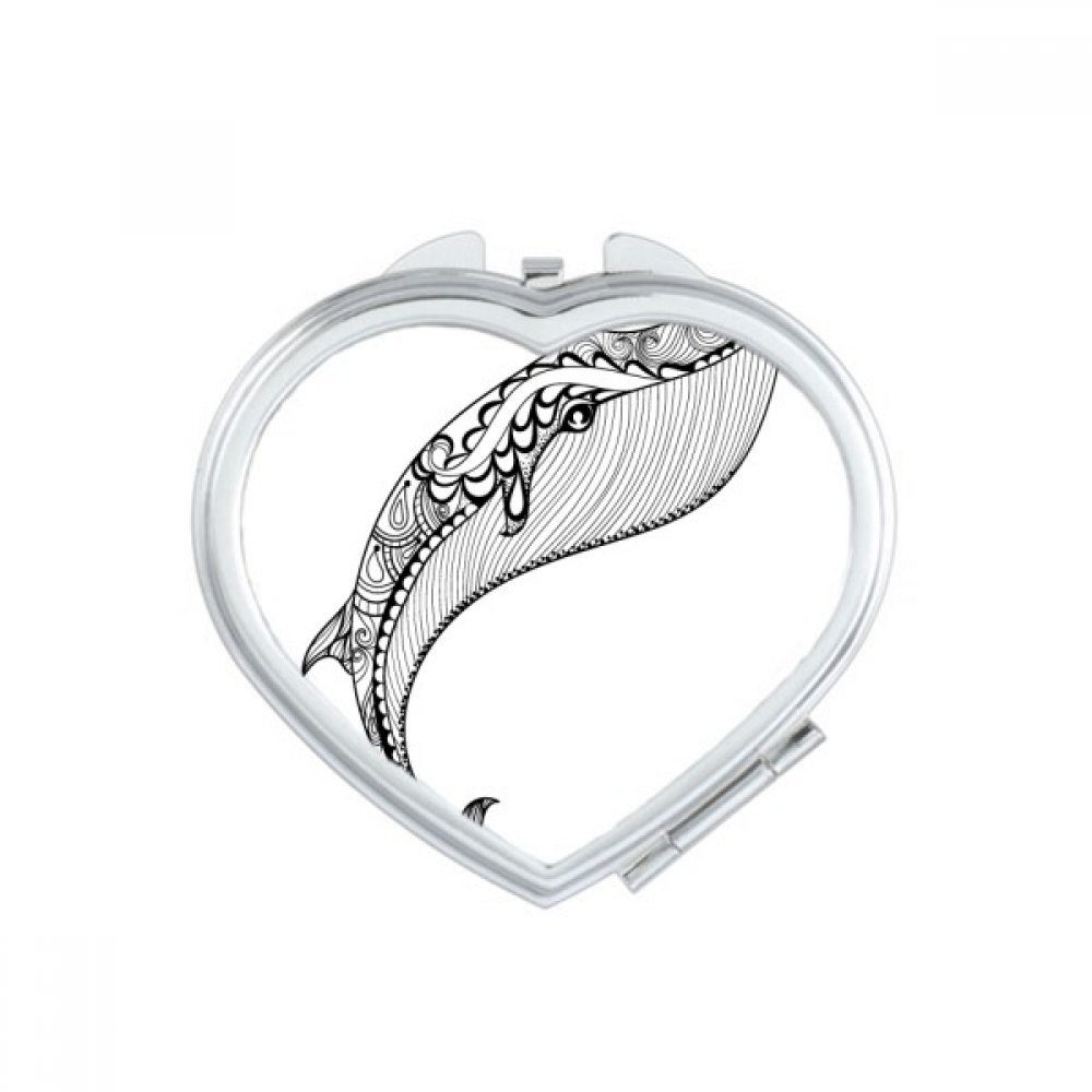 Miroir compact maquillage portable mignon oiseau multicolor