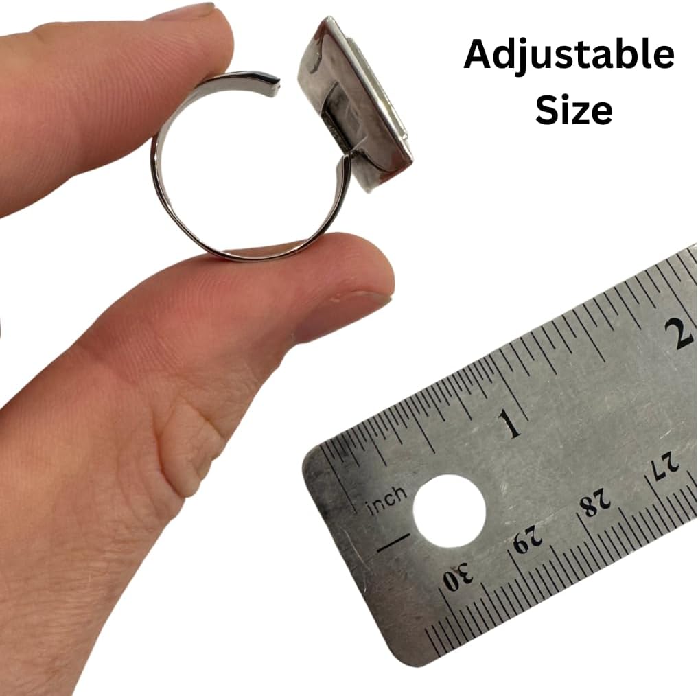 Adjustable Muonionalusta Meteorite Ring - Authentic 4.5 Billion Year Old Iron Meteorite with Widmanstätten Pattern, Sweden