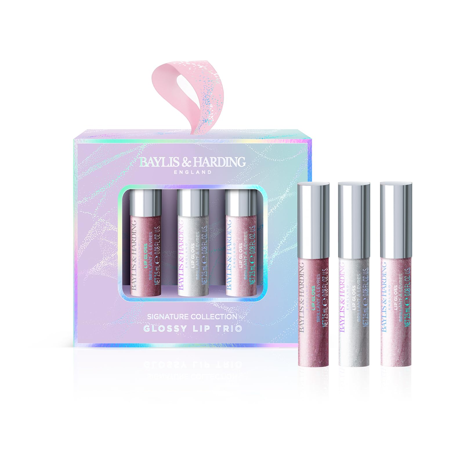 Baylis & HardingJojoba, Vanilla & Almond Oil Glossy Lip Trio Gift Set - Vegan Friendly (Pack of 1)