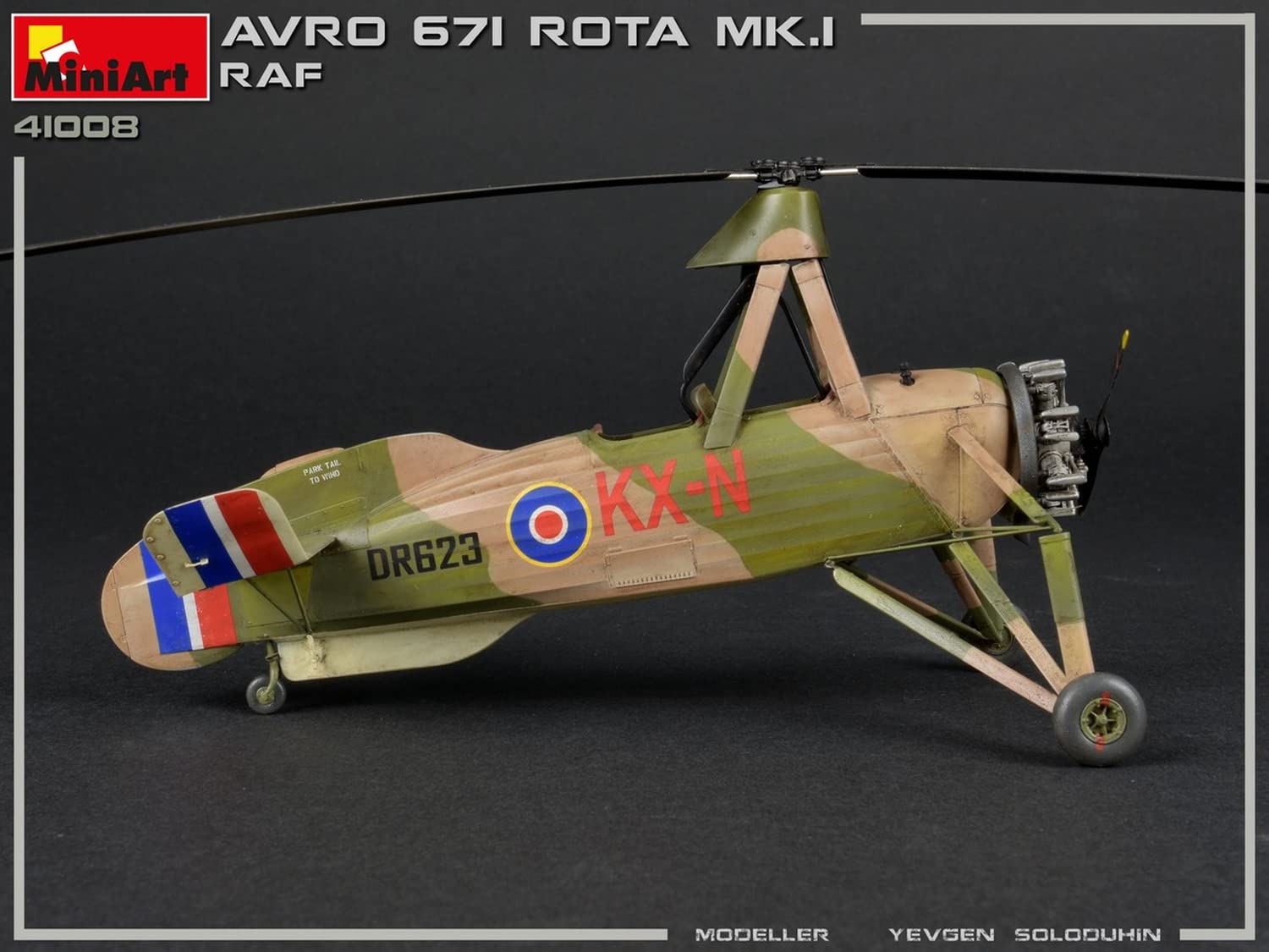 Miniart MA41008 Modellino Veicolo da Guerra In Plastica da Montare, Avro 671 Rota Mk.I Raf, Scala 1:35