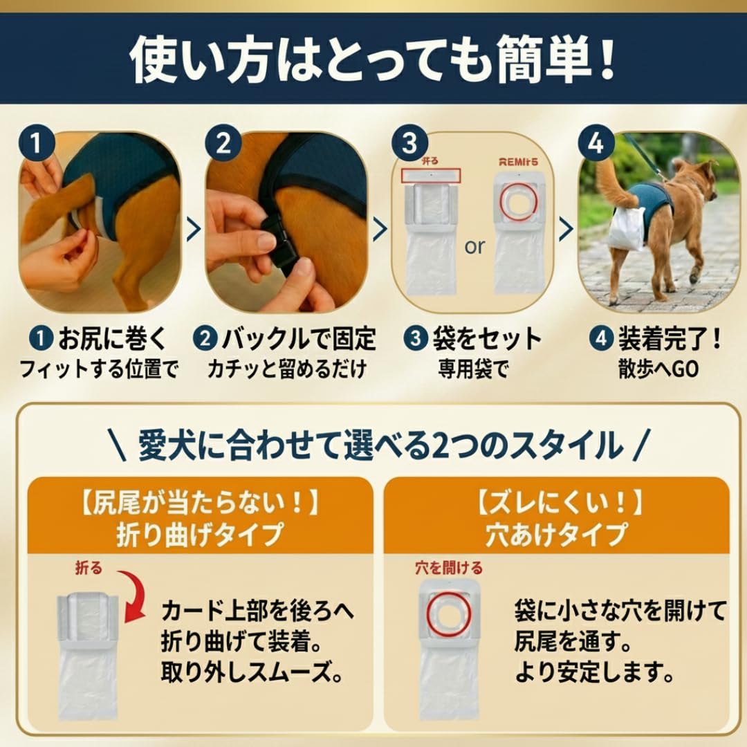 Amazon | 【うんぽキャッチャー】犬用うんちキャッチパンツ 食糞防止