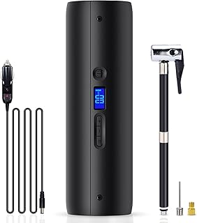 CYCPLUS Autoluftpumpe 150 PSI elektrische Reifenpumpe Mini Pumpe tragbare Luftkompressor Wiederaufladbare 12 V mit DC LCD ...