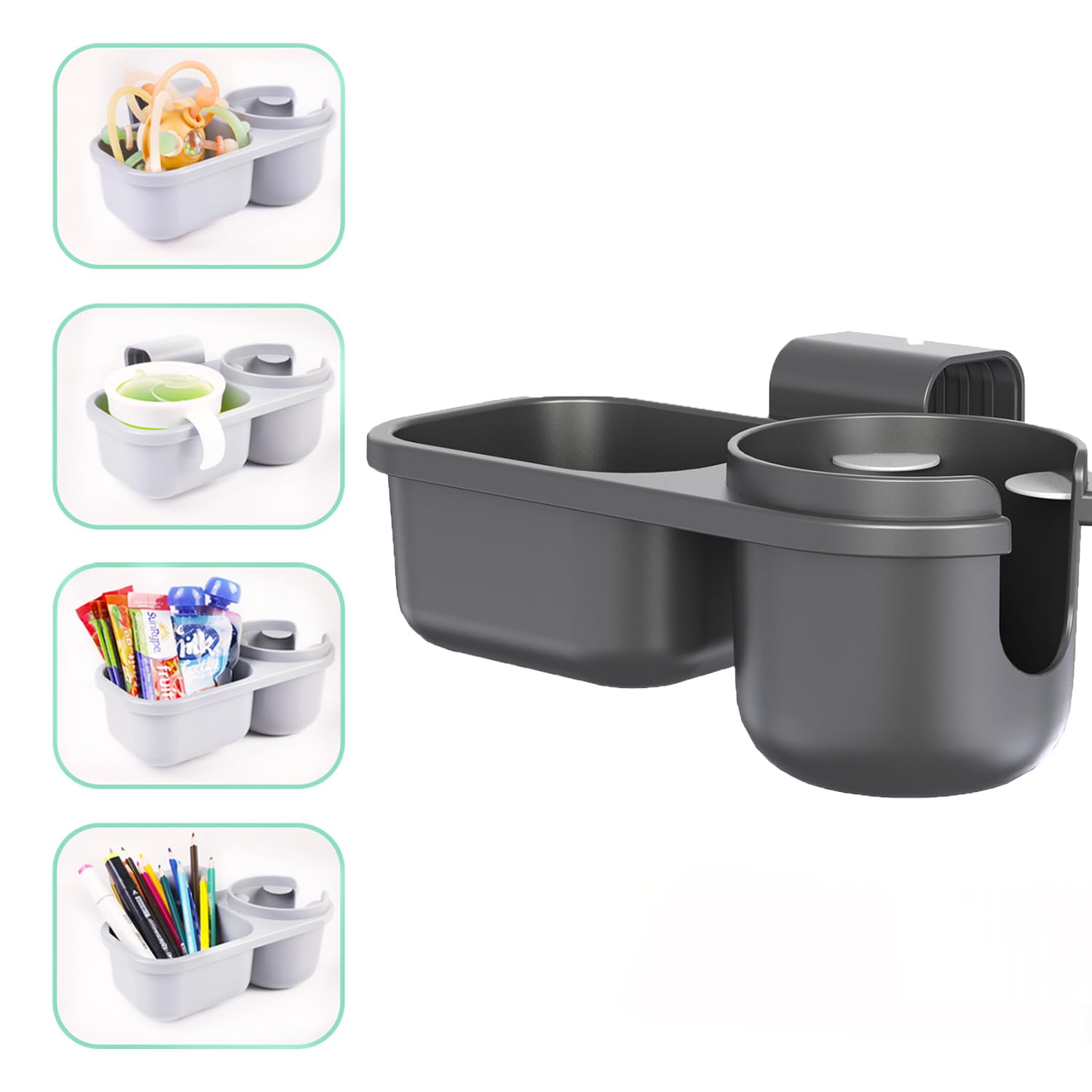Child Cup Holder with Snacks Holder for Convertible Car Seats Convertible Cup Holder - Image 2