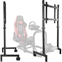 Dardoo Monitor Mount Vertical, Freestanding, Fits 27-65 Inch Monitors, VESA 75x75mm-400x400mm, 220 lbs Max Weight, Easy Installation, Adjustable, Comfortable Gaming Experience