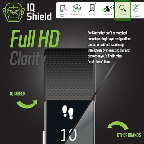 Miniatura 7 de Fitbit Charge 2 - Protector de pantalla (6 unidades), IQ Shield Liquidskin - Protector de pantalla de cobertura completa para Fitbit Charge 2
