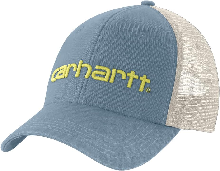 Carhartt Men's Canvas Mesh-Back Logo Graphic Cap Baseball Cap