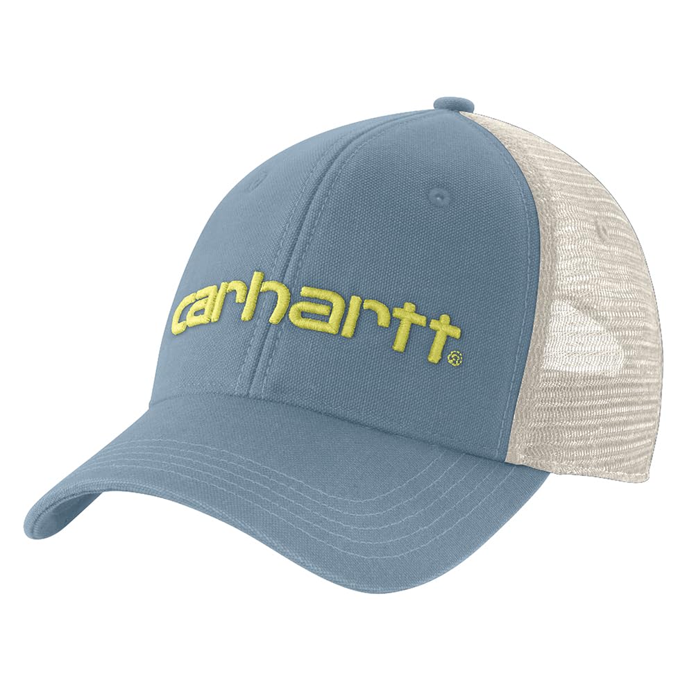Carhartt Men's Canvas Mesh-Back Logo Graphic Cap