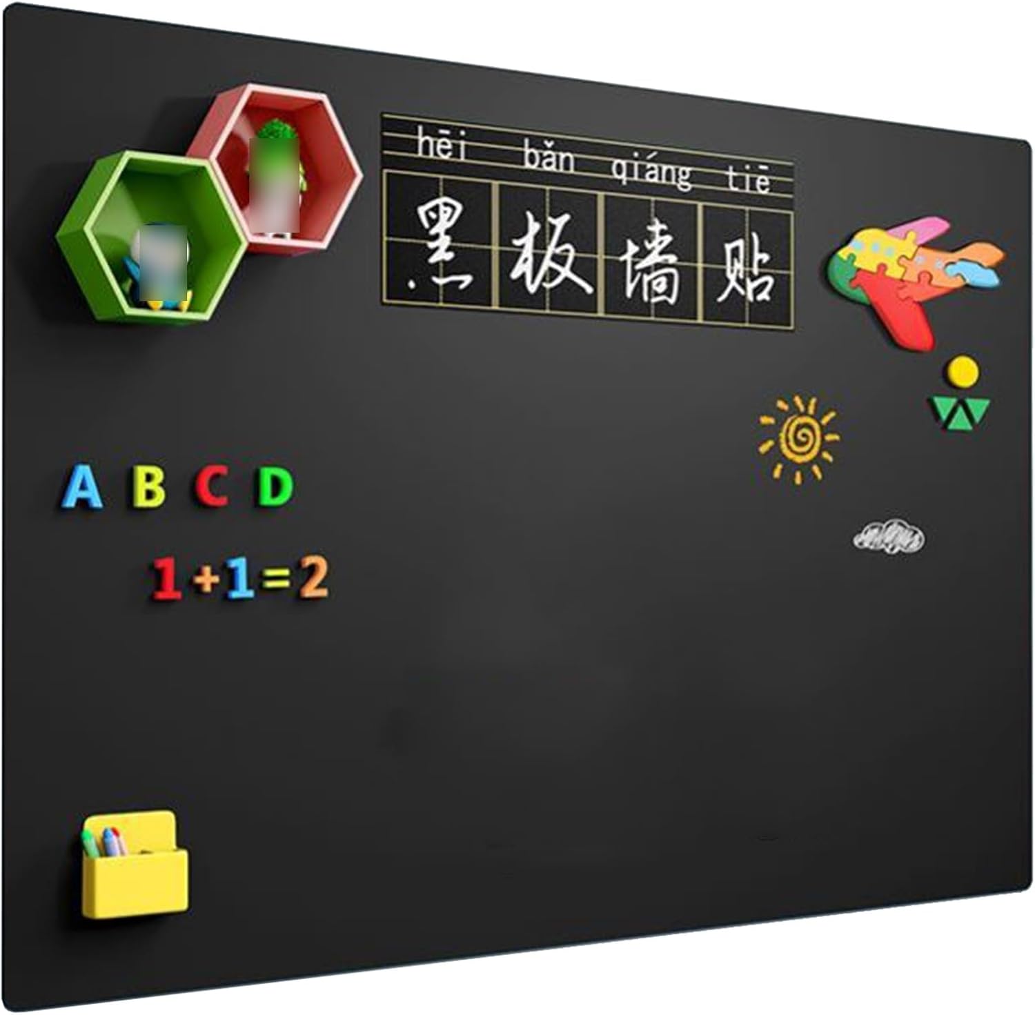 Magnetic Whiteboards Paper, Self Adhesive Dry Erase Boards, Erasable Vinyl Wallpaper Roll Wall Sticker, Office Home School Playroom Bar Static Whiteboard Sheets, Chalkboards ( Color : Green , Size : 3