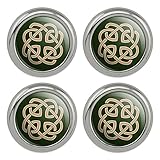 Celtic Knot Love Eternity Metal Craft Sewing Novelty Buttons - Set of 4