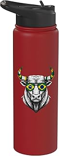 Brasil Flag Brazilian Pride Brasilian Roots Brazil Stainless Steel Insulated Water Bottle