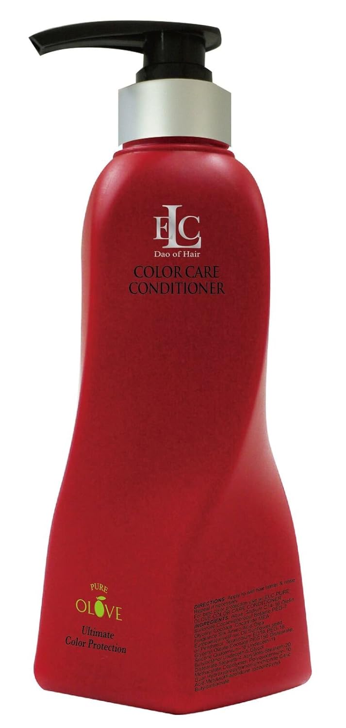 ELC Dao of Hair Pure Olove Color Care Conditioner - 33.8 oz/liter. Color Safe, Moisturizing, Nourishing, Balanced, Repairing, Gentle Cleansing Conditioner for Colored, Fine, Medium Coarse Hair
