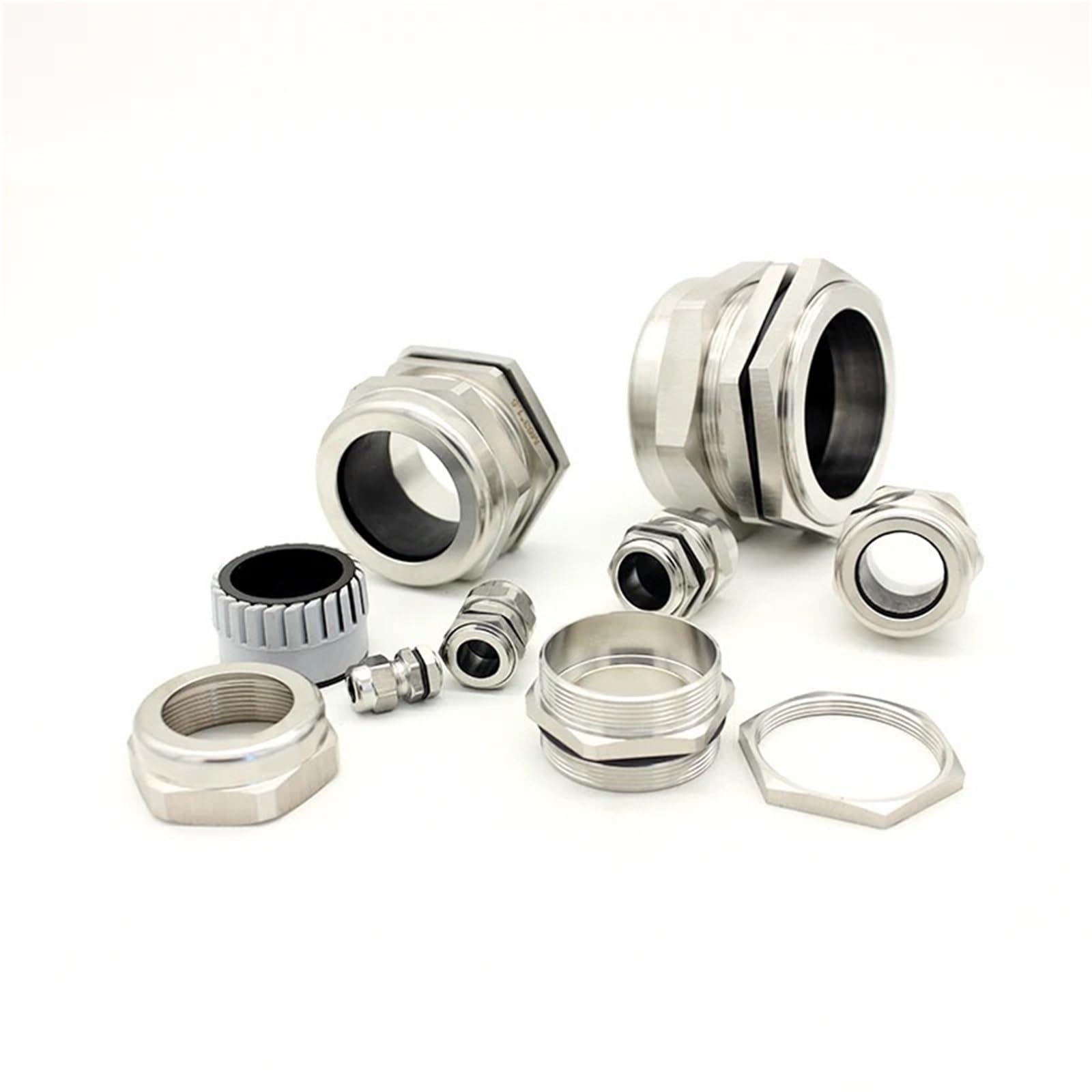 Pressacavo Pressacavi in ​​acciaio inossidabile 304 M32 M40 PG25 PG29 PG21 metallici for giunti nichelati da 18-25 mm(3PCS M32 15-22mm)