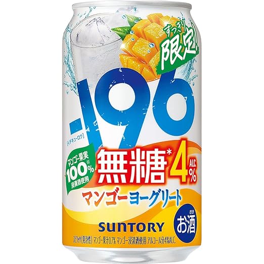 -196 無糖 マンゴーヨーグリート 350ml 24本 【マンゴーとヨーグルト風味の満足感】 [サントリー チューハイ ALC.4%]　イチキューロク