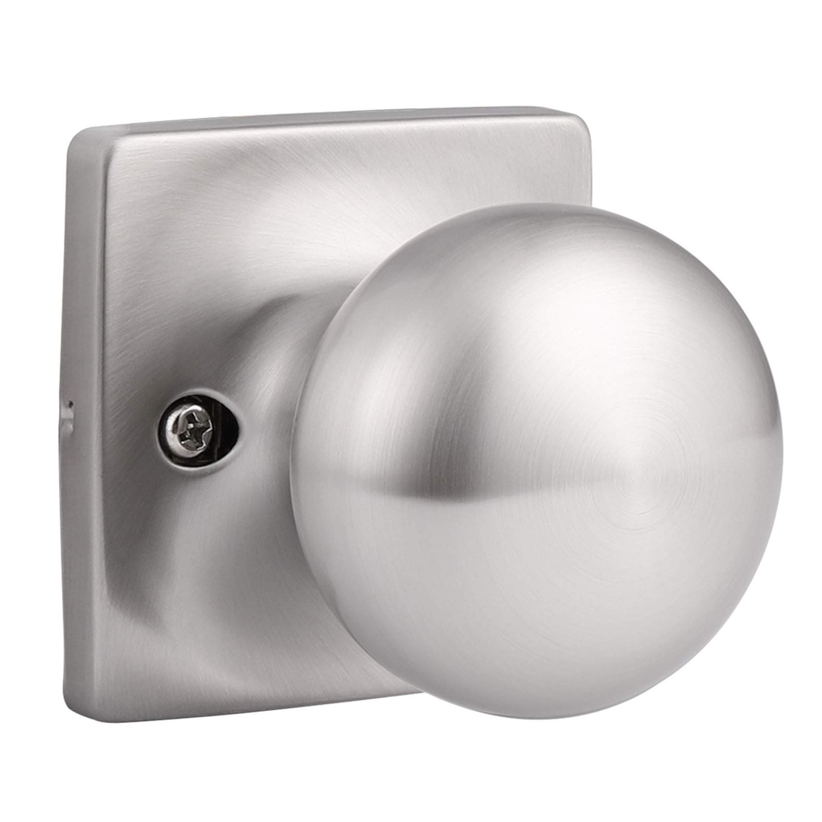 Brushed Nickel Privacy Door Knobs - Lockable & Secure -15