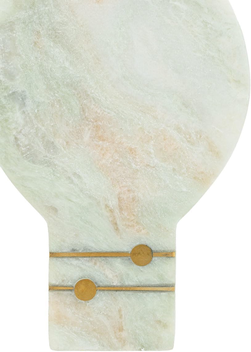 Foreside Home and Garden Elise Light Green Onyx Marble Spoon Rest Green