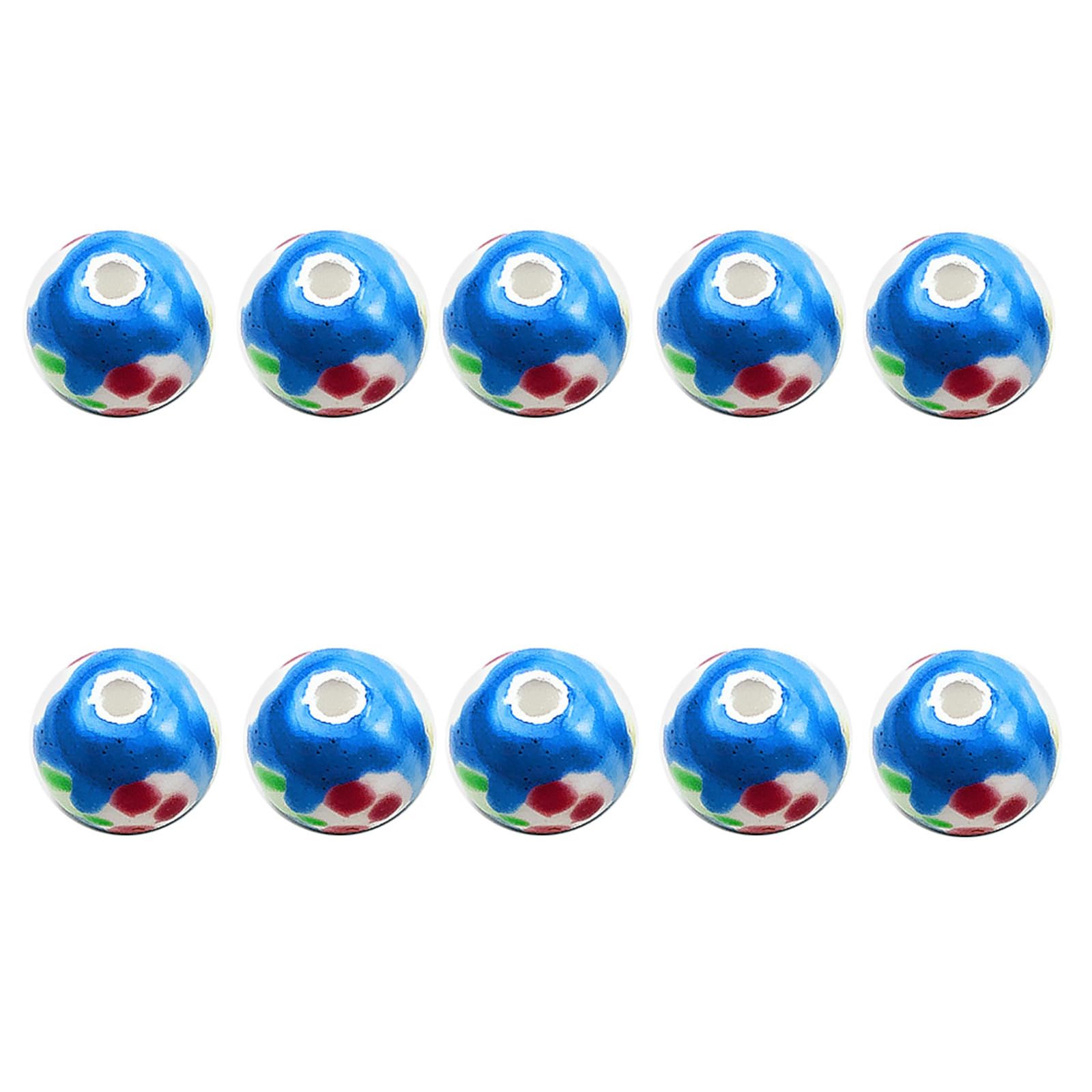 Tsophreniq Ceramic Beads in Assorted Blue Tone for Customes Jewelry Crafting and Artistics Creation Ceramic Beads