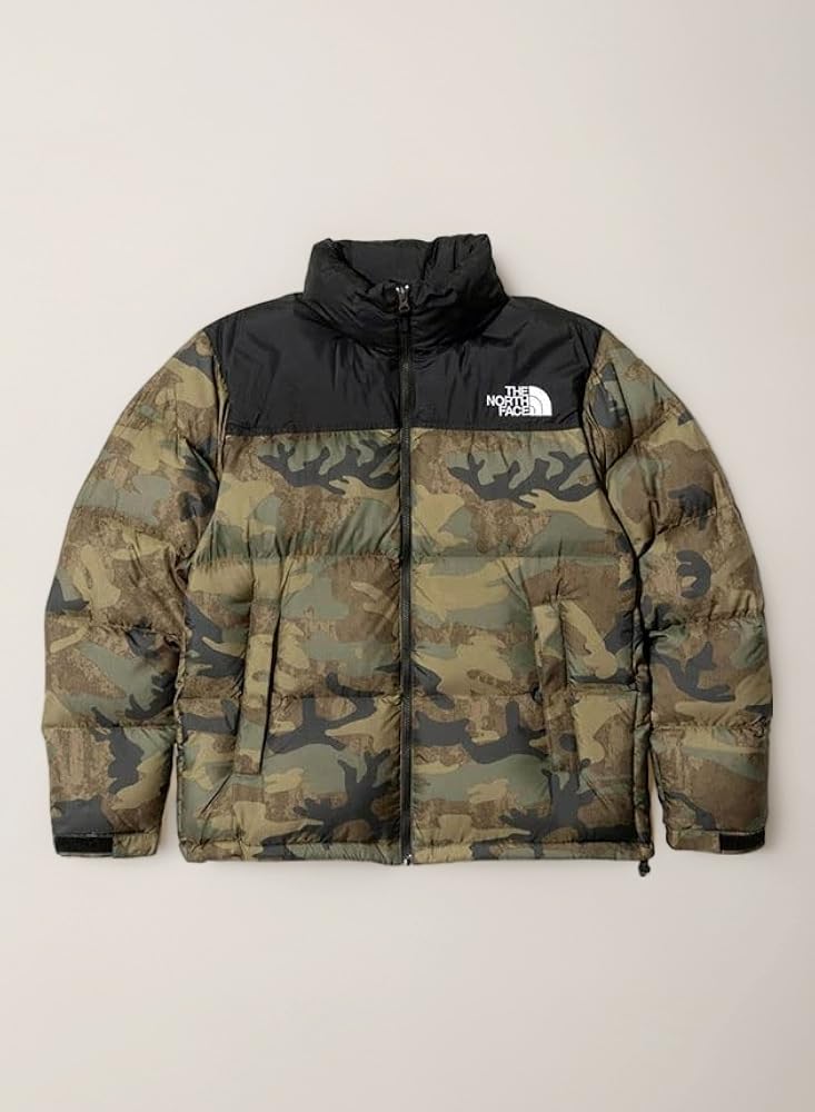美品　ノースフェイス ヌプシジャケット ノベルティー 迷彩 カモフ柄 Mサイズ THE NORTH FACE ザ・ノース・フェイス ノースフェイス