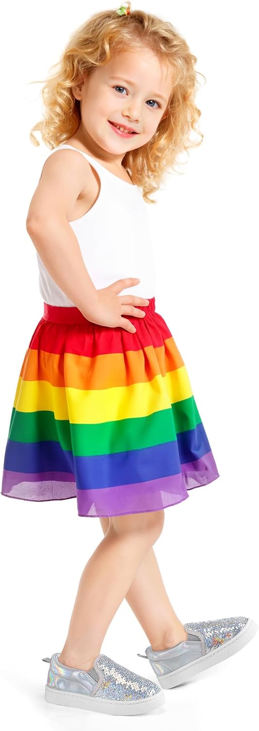 K KomForme Toddler Slip on Sneakers Girls Sparkle Sequins Canvas Walking Shoes - Image 2