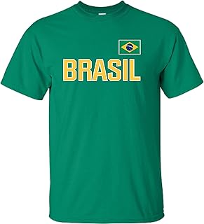 Go All Out Adult Team Brasil Brazil Flag Pride T-Shirt