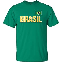 Go All Out Adult Team Brasil Brazil Flag Pride T-Shirt