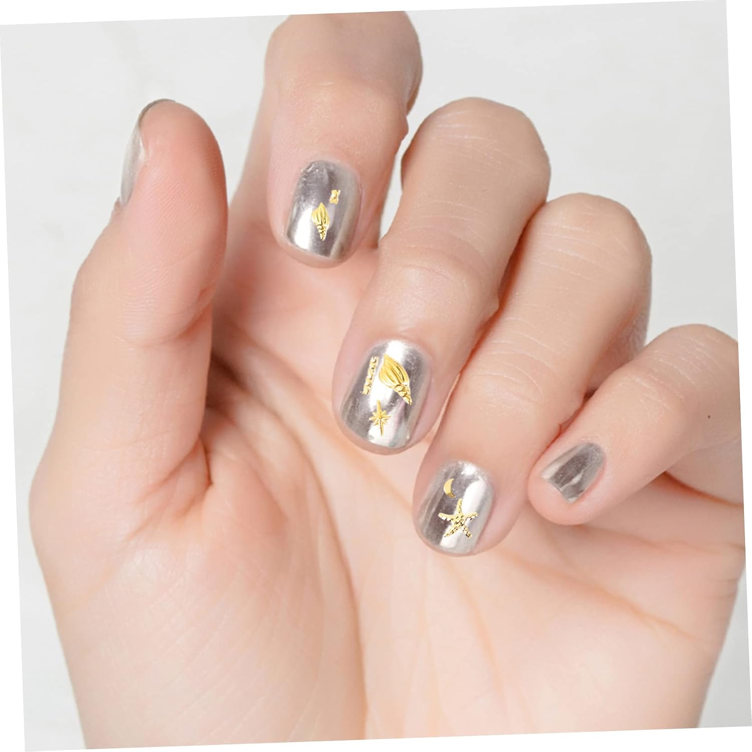 Fashionable Star Moon Nail Decorations Nail Art Supplies for Shining Manicure Unique and Bead Ornaments for
