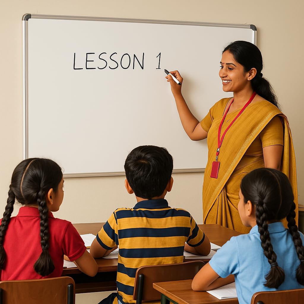 Astra Chrome Writing Board with Melamine Surface, Whiteboard (61 x 91 cm) | Whiteboard | Non-Magnetic | Whiteboard | Dry Erase | for School, University, Room