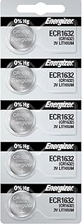 5 x Energizer 1632 Watch Batteries, 3V Lithium CR1632