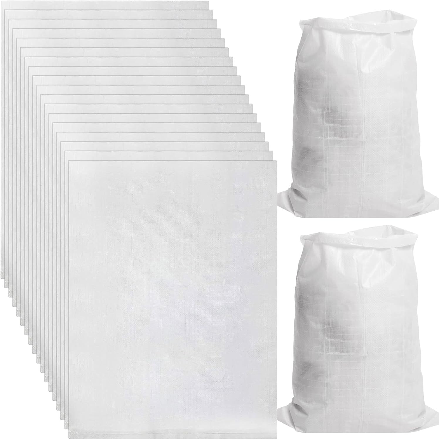 MIVIDE 20PCS Rubble Sacks, Heavy Duty Rubble Bags, Builder Sacks Bag