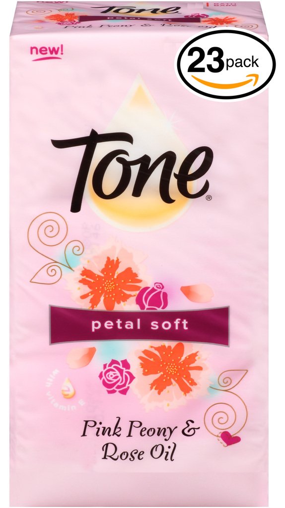 (PACK OF 23 BARS) Tone Soap Bath Bar, Pink Peony & Rose Oil