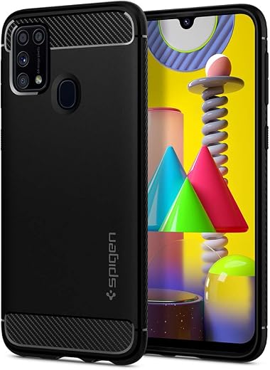 Spigen Rugged Armor | Samsung Galaxy M31/M31 Prime/F41/M21s Case [Air Cushion Protection] [Flexible] Galaxy M31/M31 Prime/...