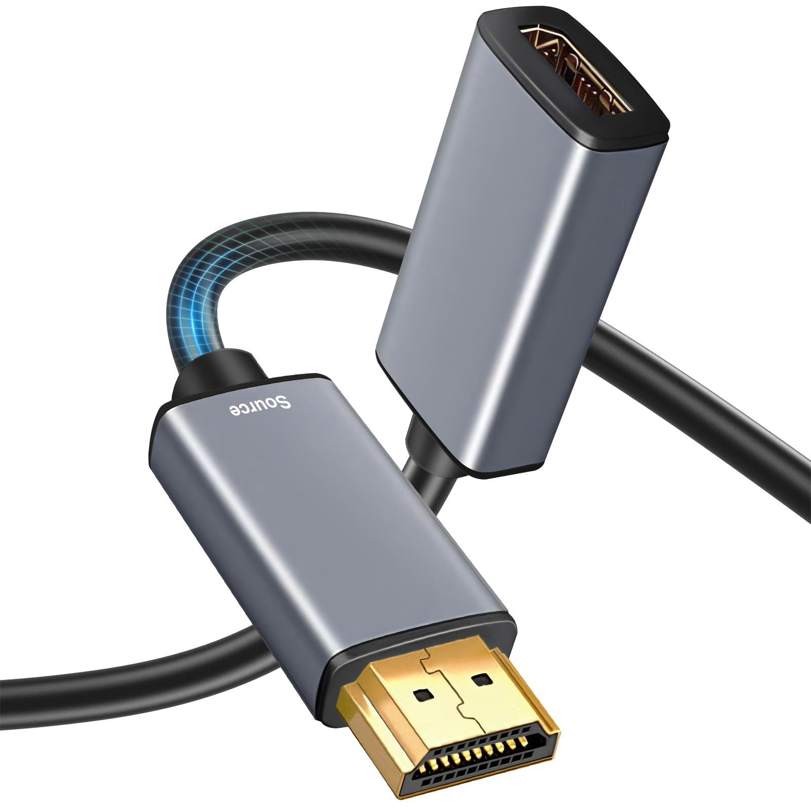 Kumiho Adattatore da HDMI a DisplayPort 4K60Hz ad alta velocità HDMI maschio a porta display femmina cavo convertitore per PC Scheda grafica Laptop PS5/4