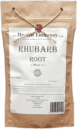 Health Embassy Rhubarb Root Rheum L Loose Herbal Tea 50g