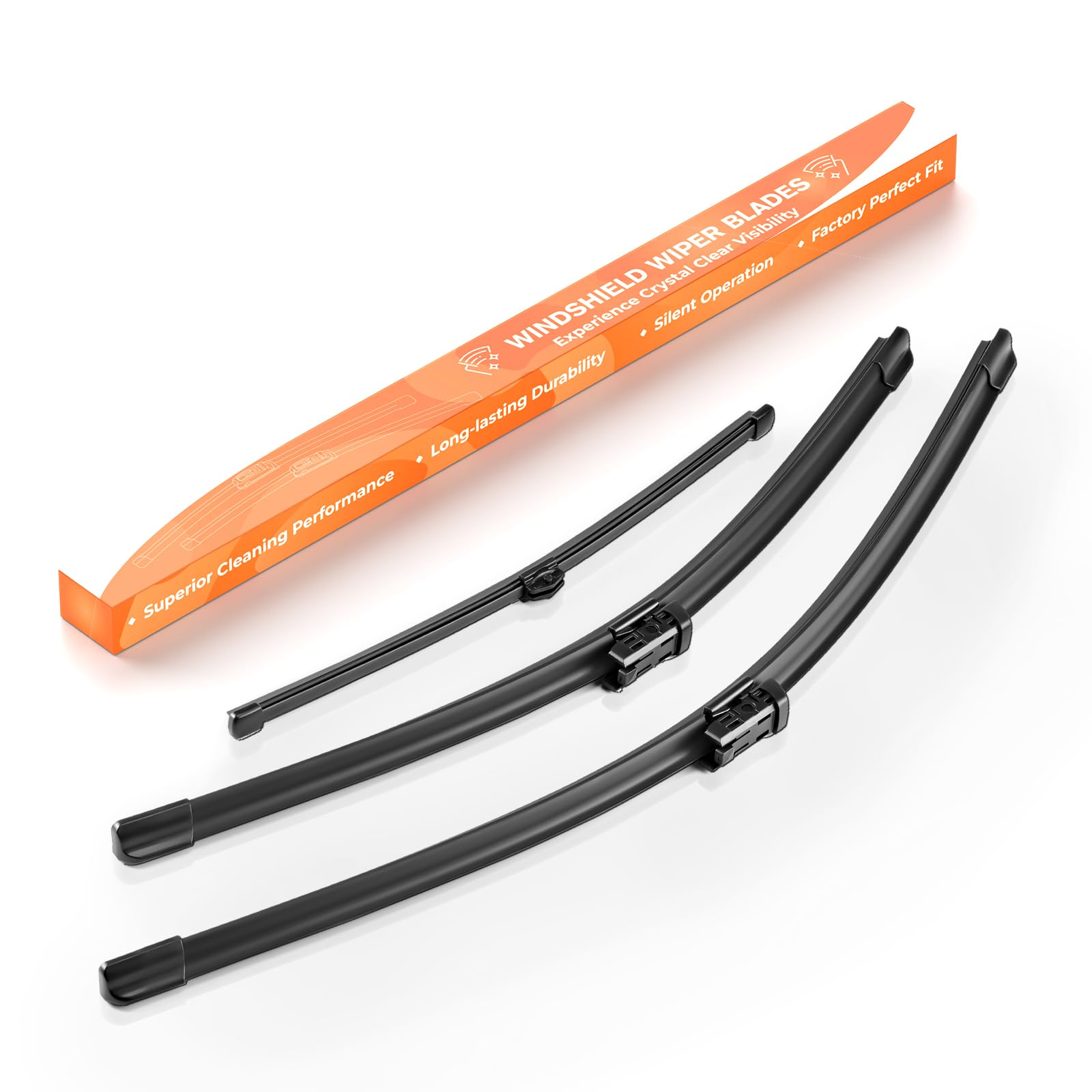 GEARMONSTER Scheibenwischer Wischerblätter Vorne + Hinten Satz Autoscheibenwischer Heckscheibenwischer für AUDI Q5 8R Q3 A4 Allroad | Avant (3er Set: 600mm/500mm/330mm)