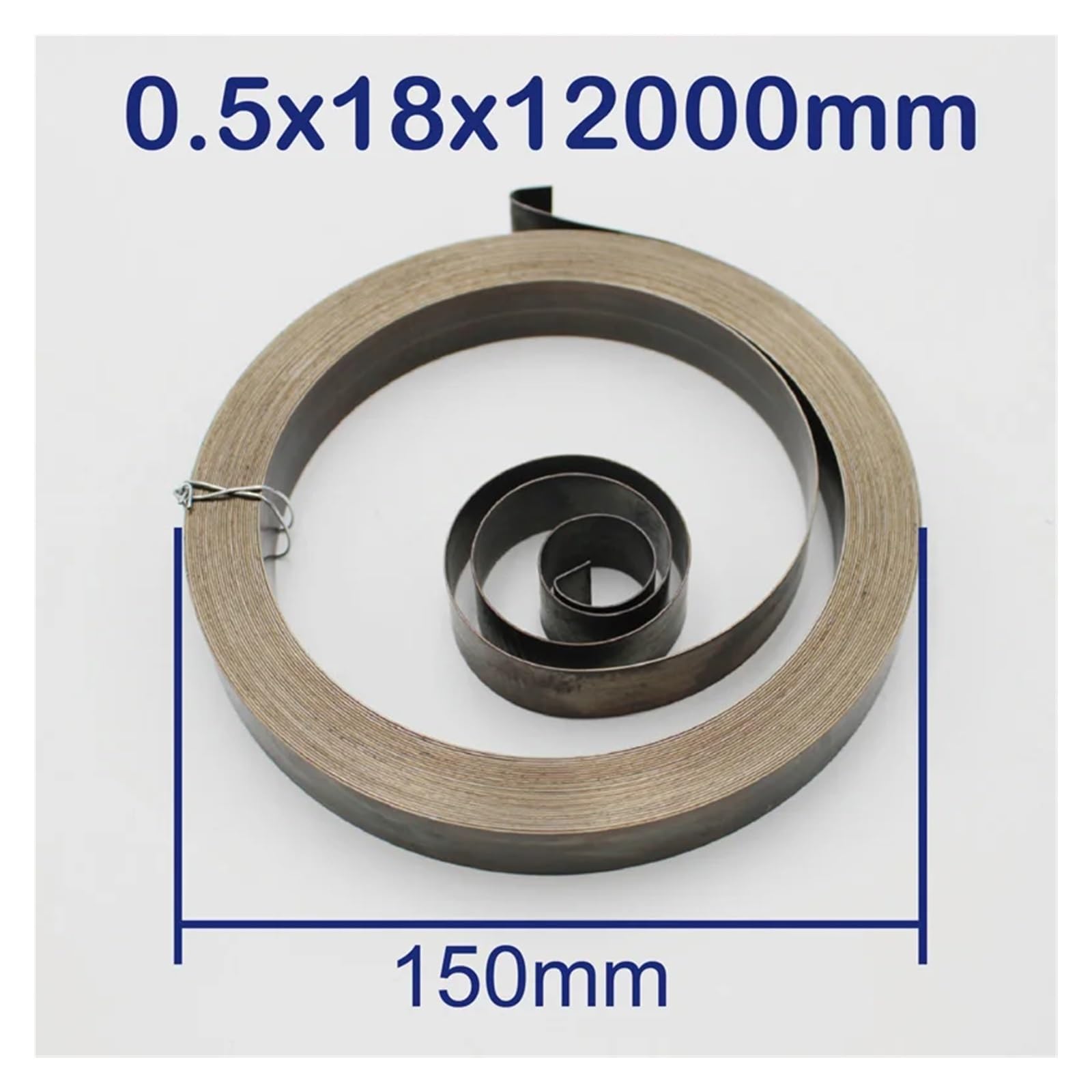 Sprężyna powrotna do wiertarki płaskie sprężyny spiralne o stałej sile (0,5 x 18 x 12000 mm 1 szt.)