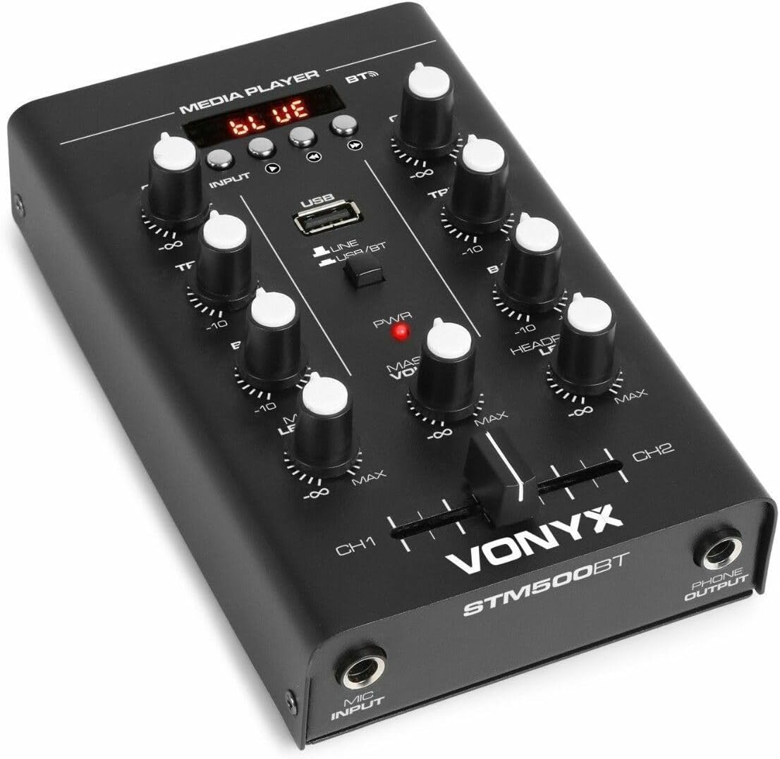 Table De Mixage DJ VONYX STM3400 4 Canaux Avec Bluetooth Et USB - état Neuf