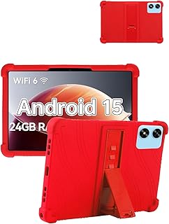 for Frameflow P10_A Protective case, Shockproof Lightweight Silicone Protective Cover with Stand, Child-Friendly Protection, Easy to Clean Design, Red.