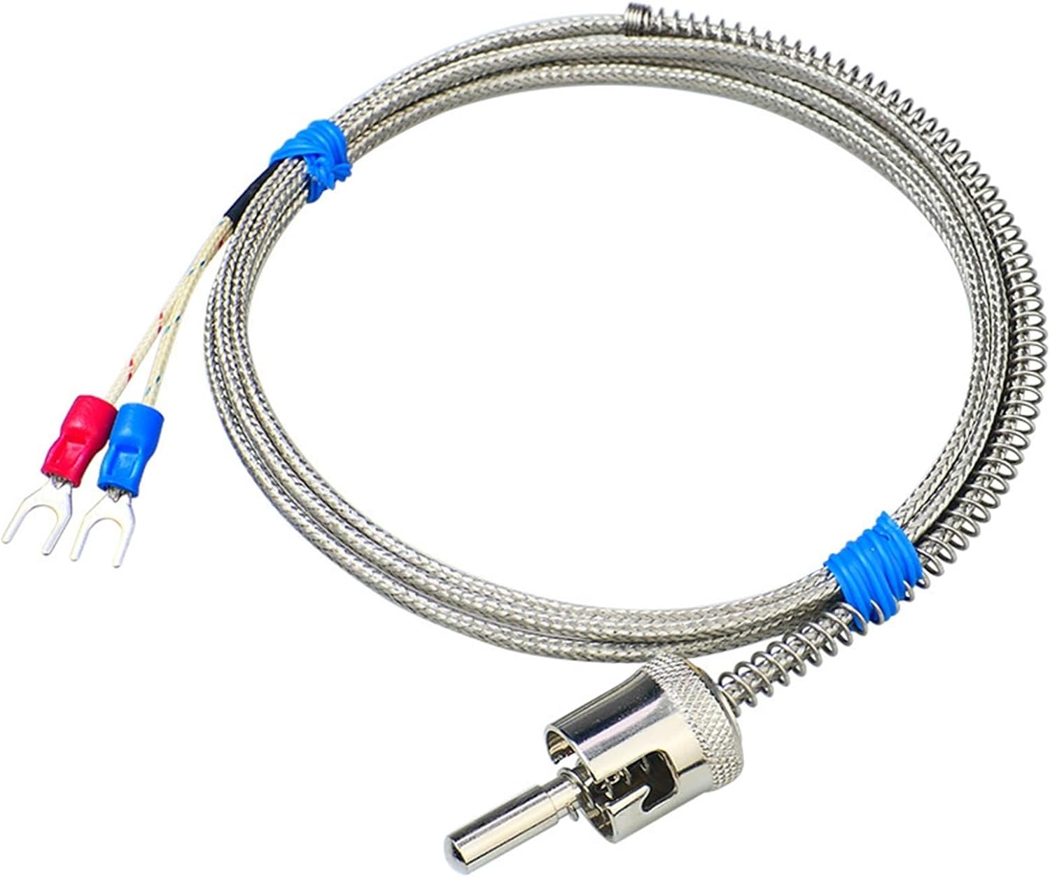 Adjustable Pressure Spring Clamp Thermocouple Injection Molding Machine Buckle Pt100 1Pcs(TypeK4m)