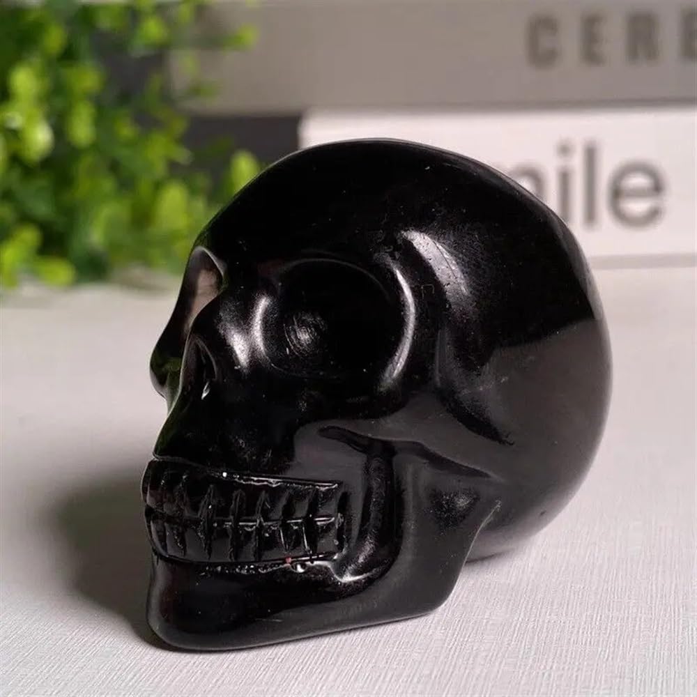 Obsidian Skull Crystal Hand Carved (Size : 700-750g)