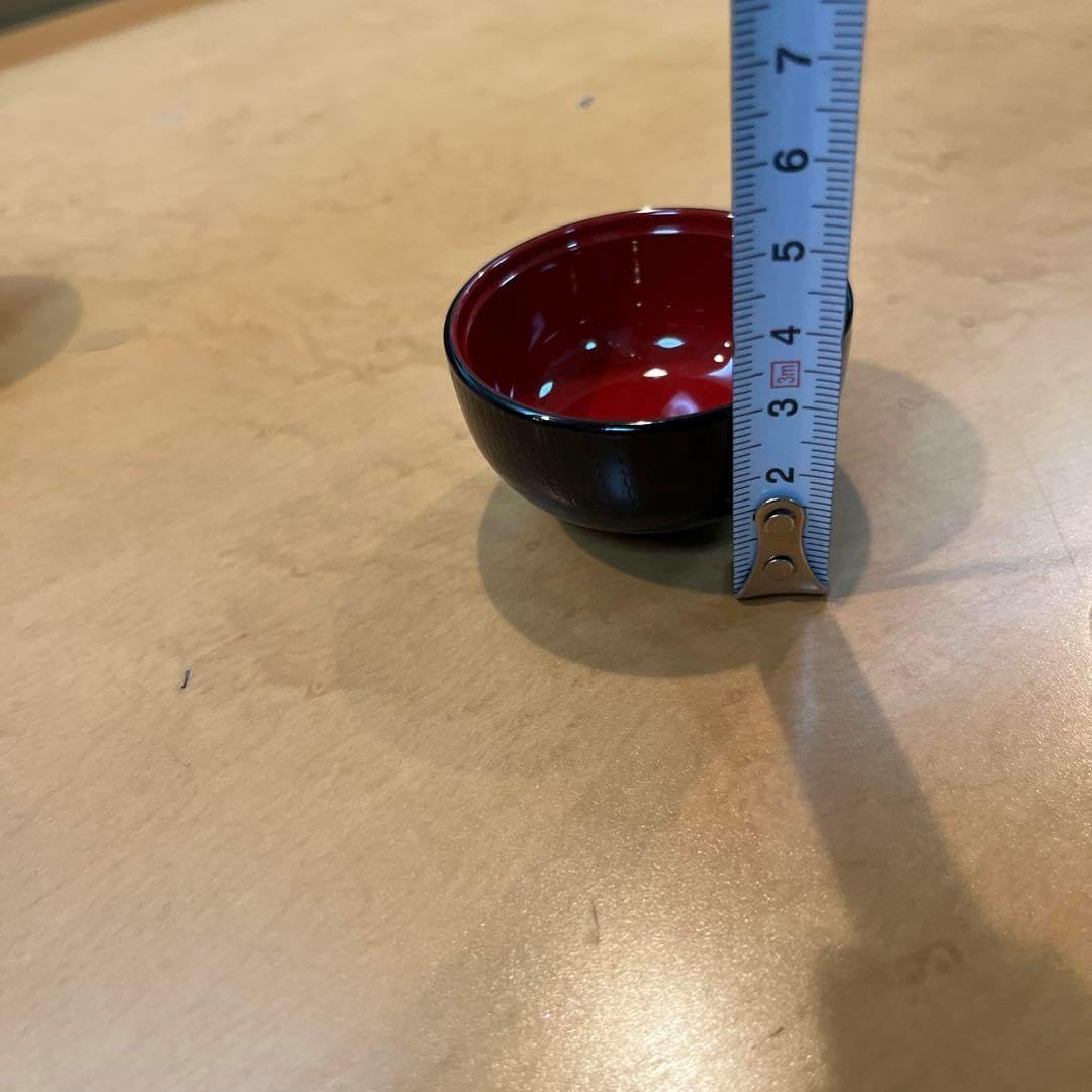 木製 お猪口 輪島塗り 5個セット 黒赤ツートン 輪島塗り木製汁椀