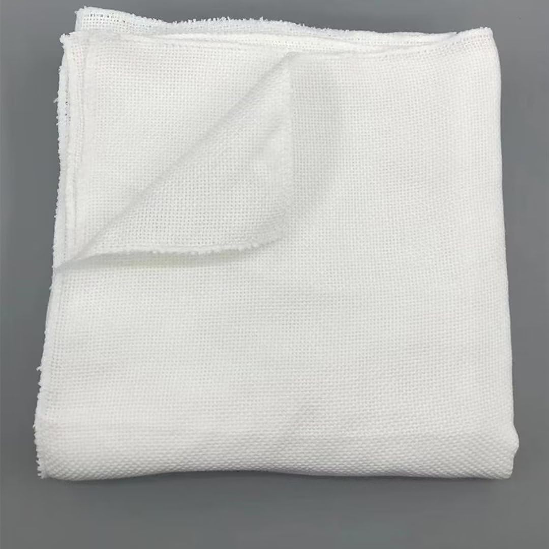 Tela Estampada 100% poliéster, Tela Textil con Aguja Perforadora, Tela para Pistola con Bordado, Tela de Alta Elasticidad, Tela con mechones de Color Blanco Puro (Blanco Puro, 150 x 300 cm)