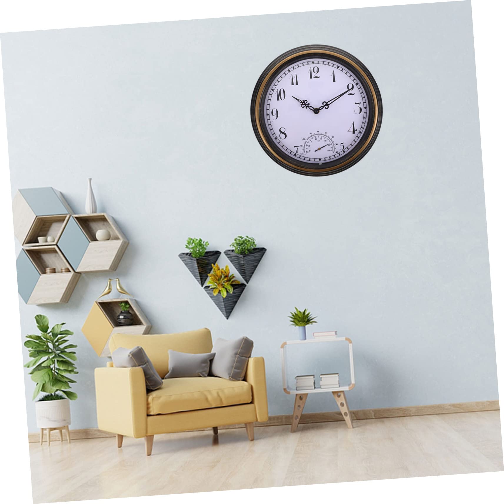 Orologio Da Parete Con Termometro Da 12 Pollici Decorazione Decorativa Per La Parete Della Casa Per Il Soggiorno