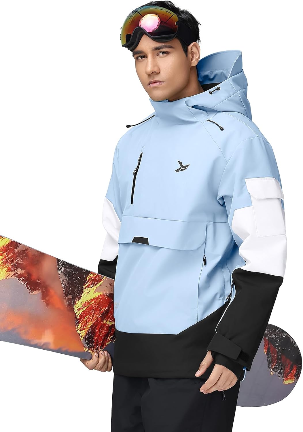 Oymyakon Mens Snowboard Ski Jacket Waterproof Insulated Snow Jackets Coats Winter Outdoor Hooded Mountain Coat - Image 3