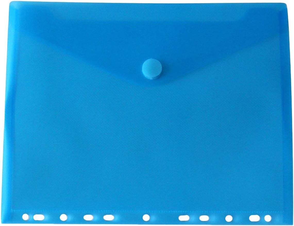 STEMSFX Button Binder Pockets, Blue 6 Pack
