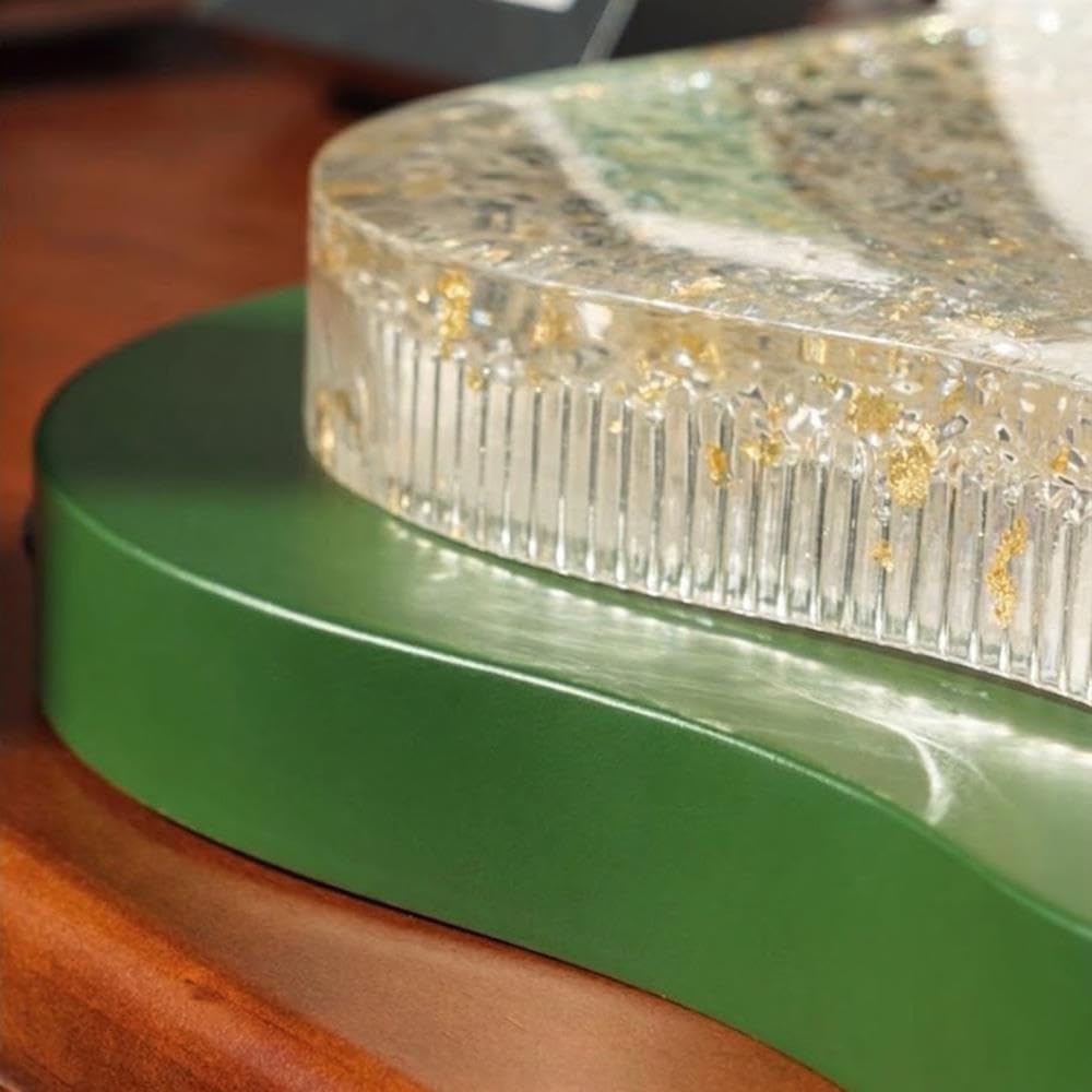 Lámpara de Techo Onda Vintage LED, Nube Verde Plafón Dormitorio