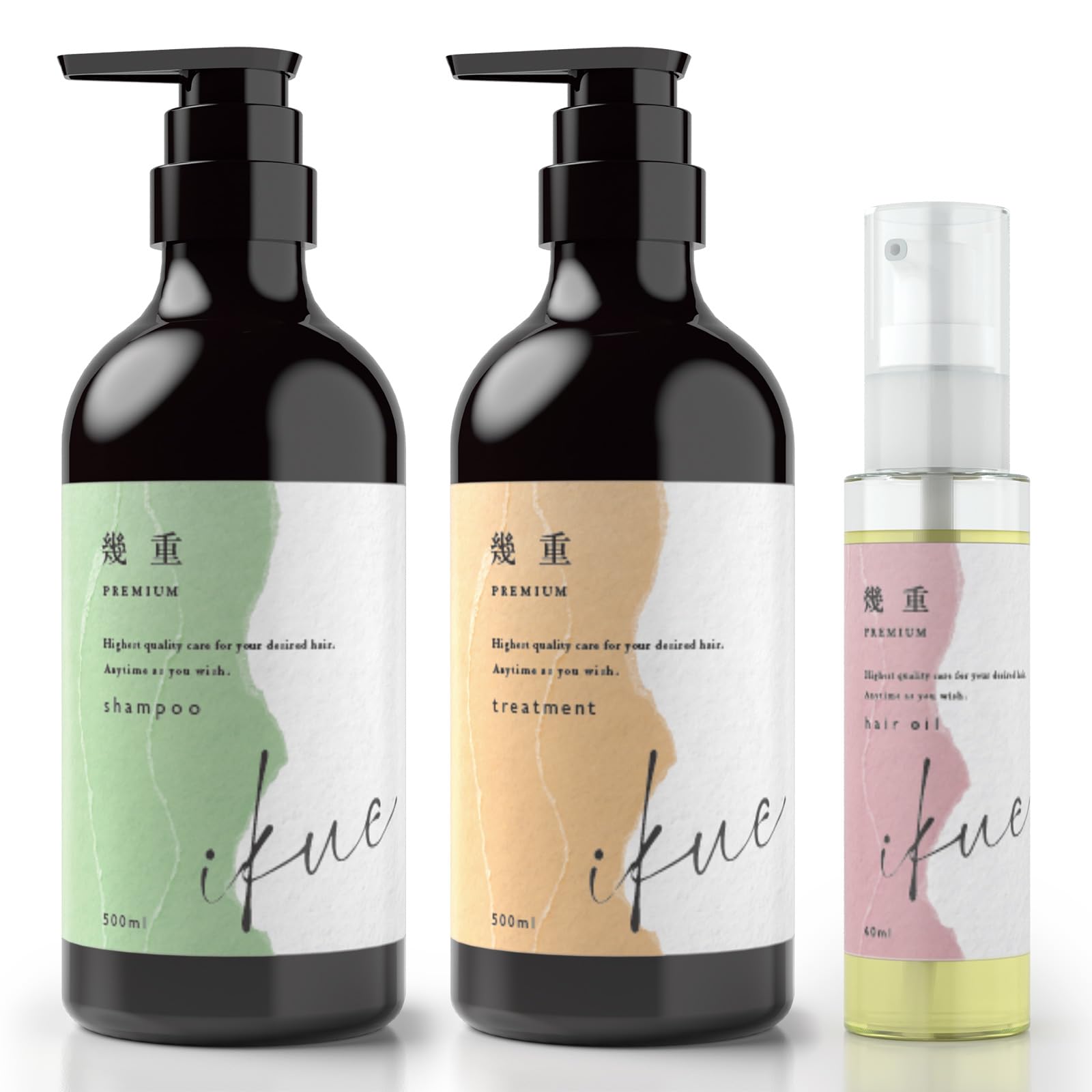 Amazon | IKUE 幾重 プレミアム シャンプー&トリートメント 500ml + 