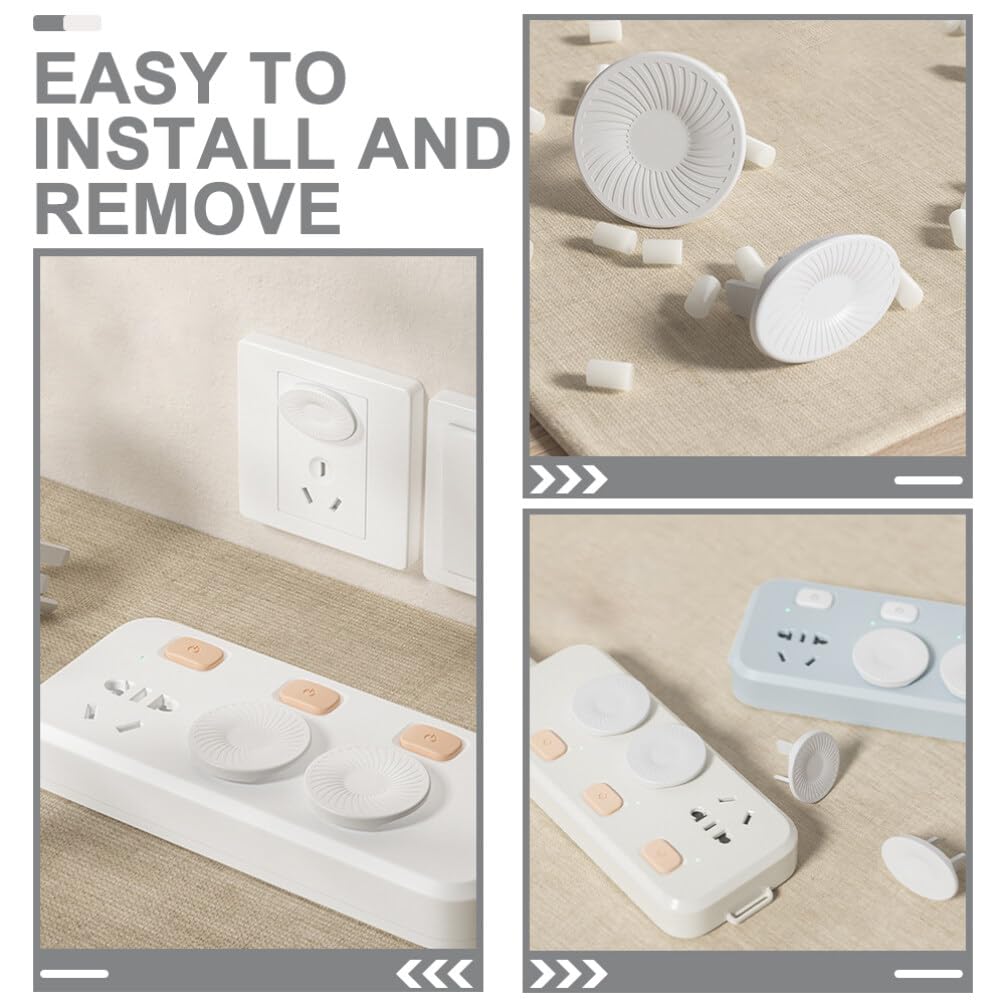 ibasenice 20pcs Boy Girl Outlet Covers Electrical Protectors for Safety Easy Installation Design Boy Girl Safety