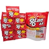 BENEPISYO King Ramen Soup Powder, All-Purpose Korean Spicy Seasoning Mix for Broth, BBQ, and Snacks, 0.17oz (5g) x 9 Individual Sticks 왕라면 스프 9개입