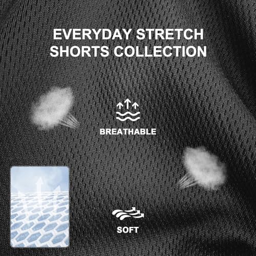 Men's Comfortable fit Dry-Fit Oversize Shorts, Durable Stitching Deep Pockets Accurate Sizing Breathable Fabric 4X-Large
