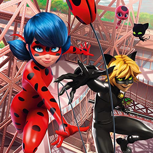 Ravensburger Kinderpuzzle 05189 - Unsere Helden Ladybug und Cat Noir - 3x49 Teile Miraculous Puzzle für Kinder ab 5 Jahren